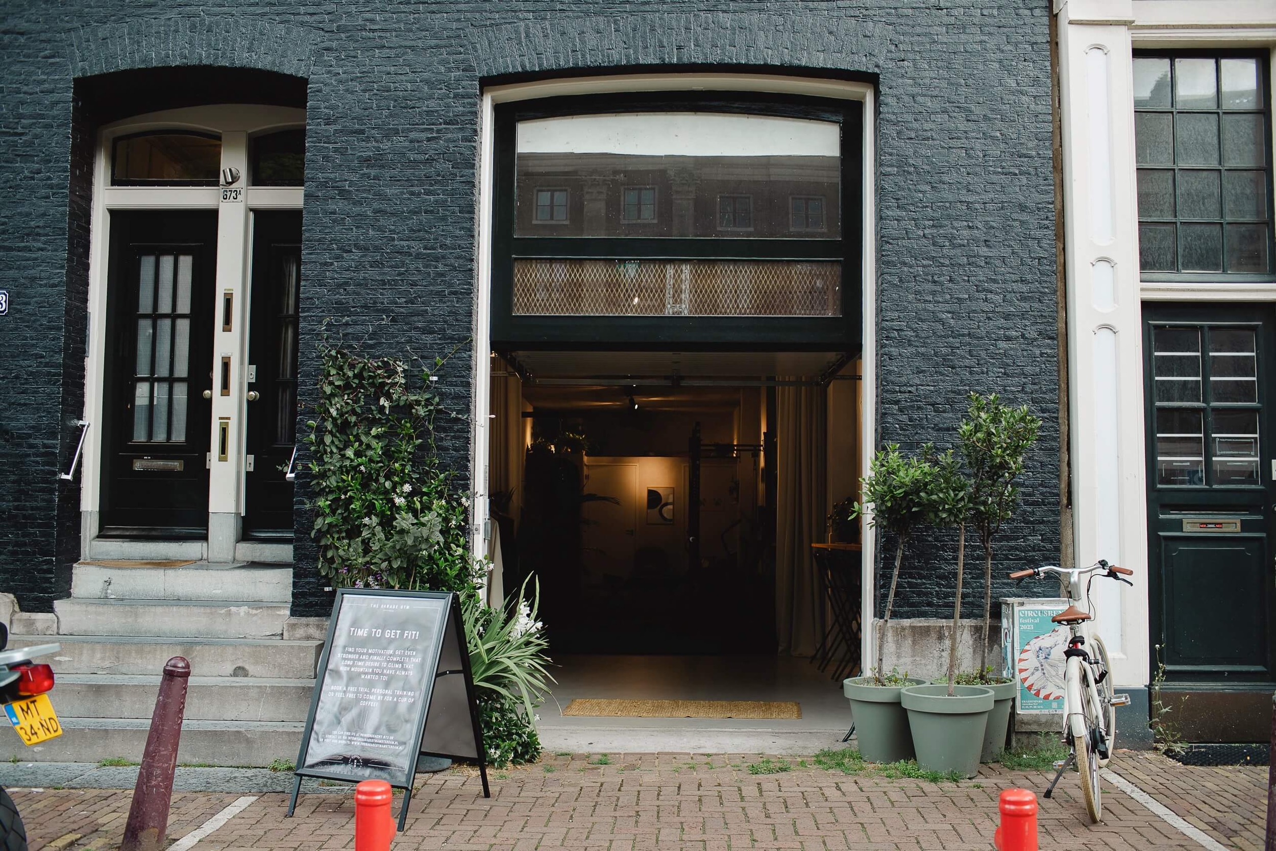TheGarageGym Location Prinsengracht font door