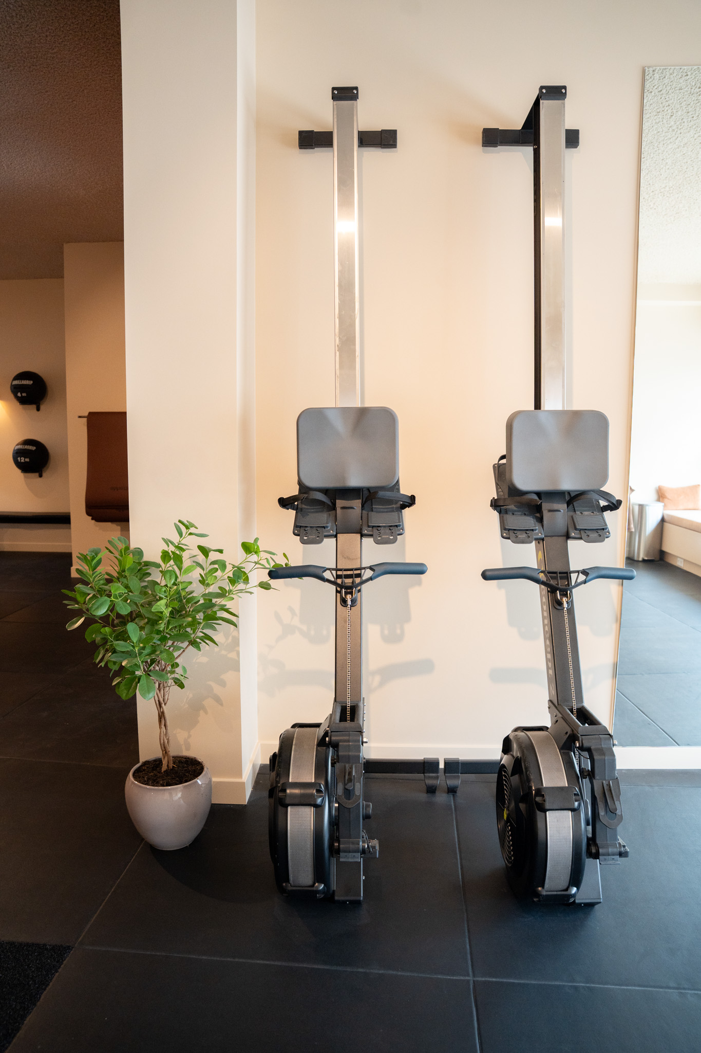 freddies-studio-bussum-twee-roeitrainers-met-plant-en-doorkijk-naar-zitbank